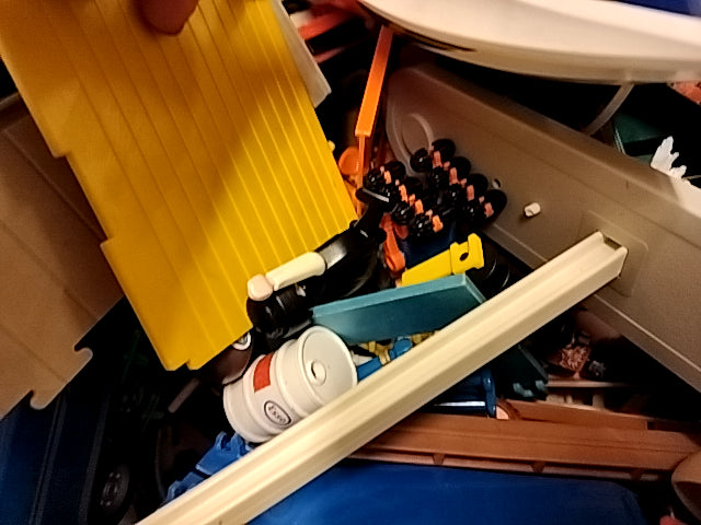 Kæmpekasse med Playmobil. Vintage